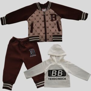 Sudadera Interfebe marca bb cafe beige blanco importada
