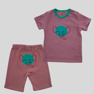 Conjunto elefante rosado camisa pantalón rosado niña carters