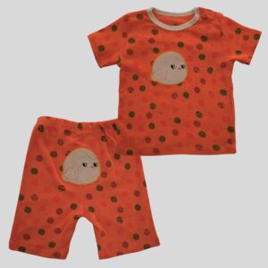 Conjunto naranja pollo camisa pantalón algodón carters