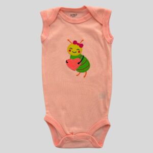 Body Manga Sisa Rosado Pastel Hormiga Carters