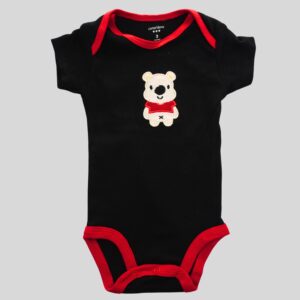 Body Manga Corta Estampado Negro Carters