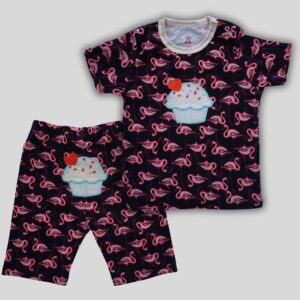 Conjunto azul naval flamingo rosado camisa pantalon carters